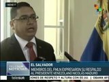 El Salvador: miembros del FMLN expresan su apoyo al presidente Maduro