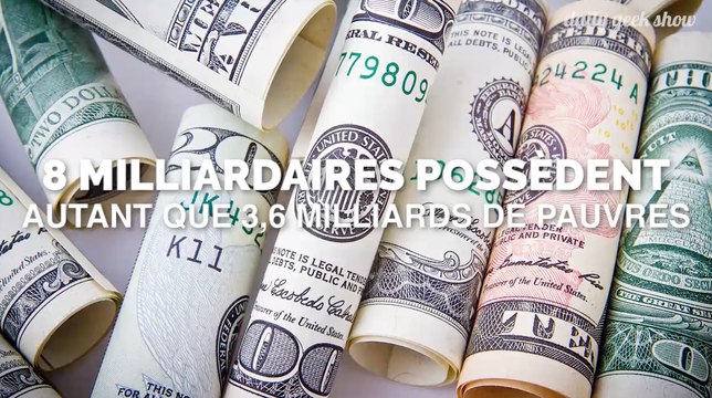 Huit milliardaires détiennent autant de richesses que 3,6 milliards de pauvres