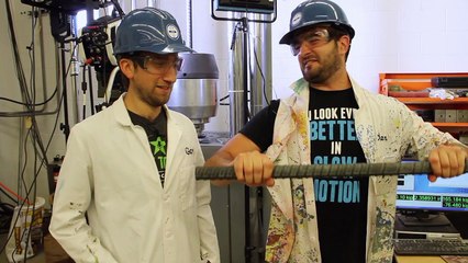 Snapping A Steel Rod 1000x Slower