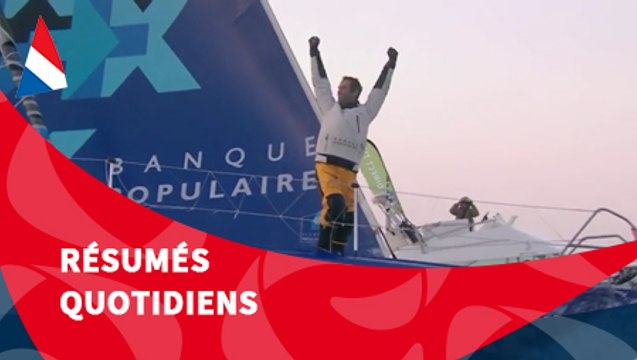J74 : Armel Le Cléac'h est arrivé aux Sables d'Olonne / Vendée Globe