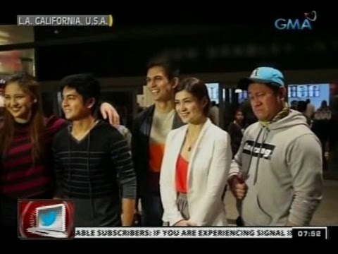 24Oras: Tom Rodriguez, Carla Abellana, Julie Anne San Jose, atbp., pinagkaguluhan sa L.A.