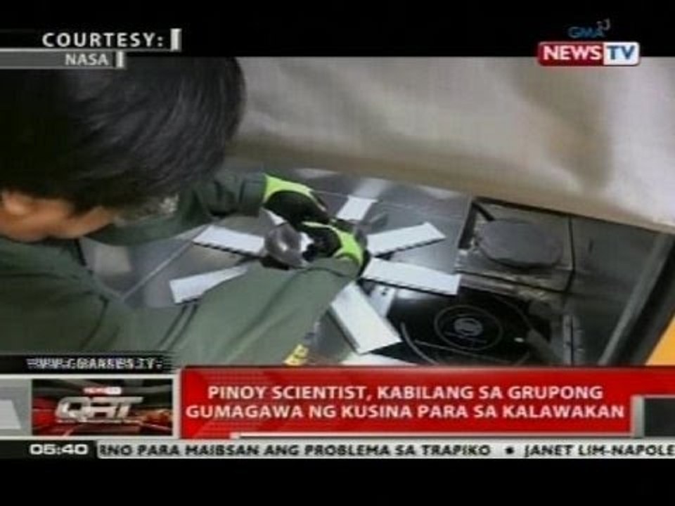 QRT: Pinoy scientist, kabilang sa grupong gumagawa ng kusina para sa kalawakan