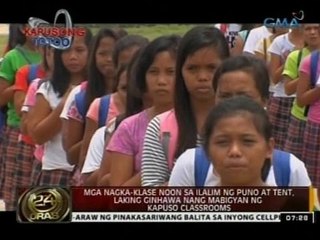 Mga nagka-klase noon sa ilalim ng puno at tent, nabigyan ng Kapuso classrooms