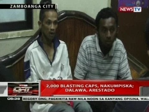 QRT: 2000 blasting caps, nakumpiska; dalawa, arestado