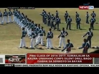 PMA class of 2014-2017, sumailalim sa kauna-unahang corps silent drill