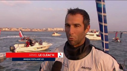 VIDEOS. Arrivée du Vendée Globe : "Je réalise que j'ai fait quelque chose d'énorme", confie Armel Le Cleac'h