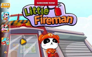 Baby Bus Game - Little Panda Fireman - Fun Game Panda Kids