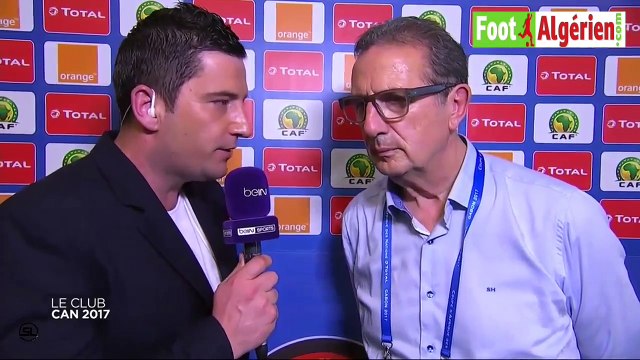 Réaction de Georges Leekens à la fin du match Algérie - Tunisie (1-2)