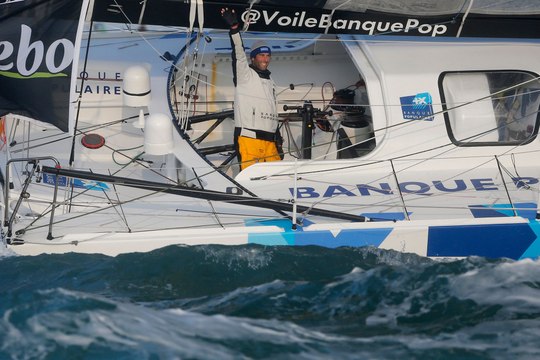 Les larmes d'Armel Le Cléac'h, vainqueur du Vendée Globe