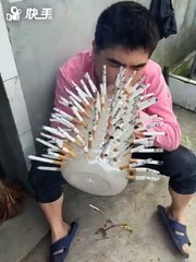 1 man smoke 100 of cigarette at a time