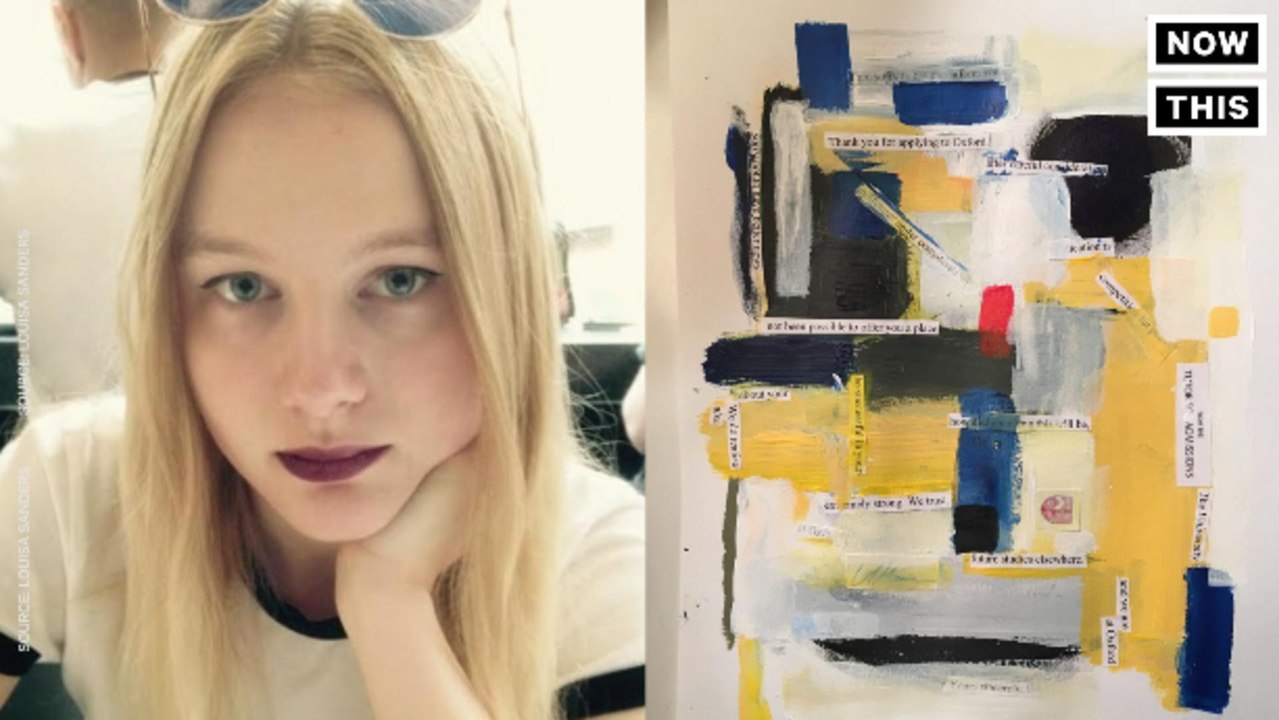 This High School Artist Used Her Oxford Rejection Letter As A Canvas