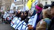 Protesters Outside Israeli Embassy in Paris protesting Mid East Peace Conference
