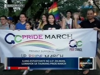 Saksi: Ilang estudyante ng UP Diliman, lumahok sa taunang pride march