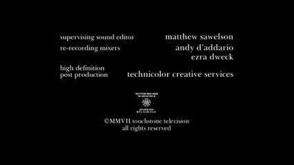 Berlanti Television/After Portsmouth/Touchstone Television (2007)