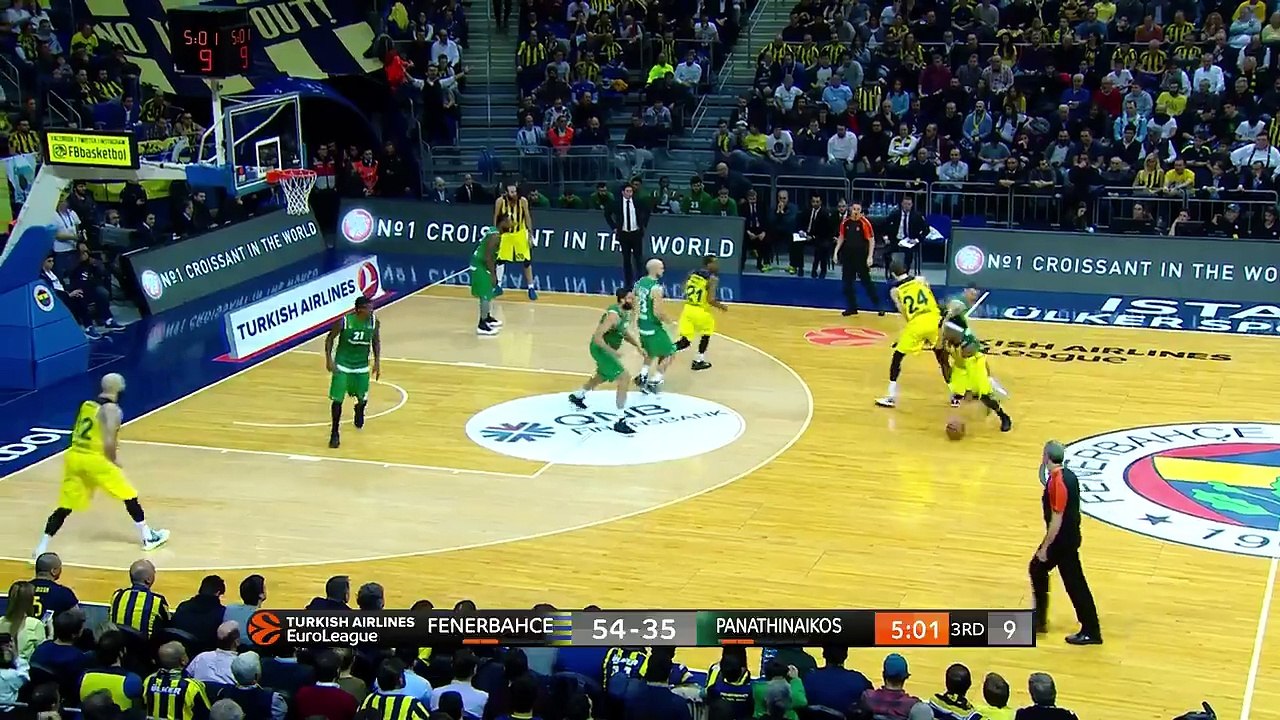 Το κάρφωμα του Τζέιμς - Φενέρμπαχτσε vs Παναθηναϊκός - 19.01.2017 [HD ]