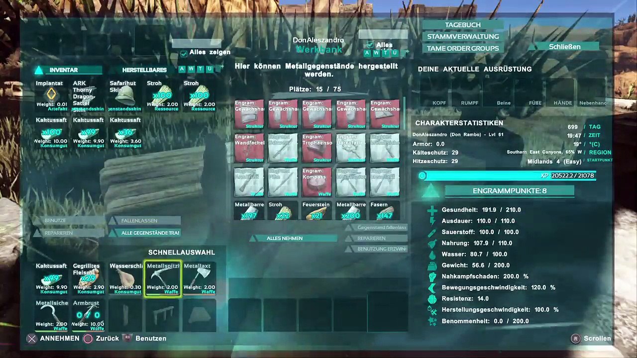 DonAleszandro's ARK Survival Evolved : ««-Überlebender Spartaner Don Rambo auf der ARK-»» (772)