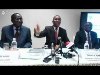 Conférence bilan du Ministre de la Poste et des TIC, Koné Bruno