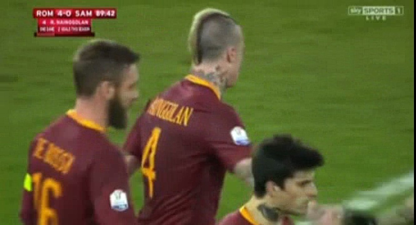 Radja Nainggolan Second Goal HD - AS Roma 4-0 Sampdoria 19.01.2017