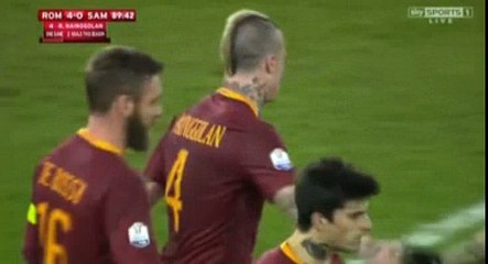 Radja Nainggolan Second Goal HD - AS Roma 4-0 Sampdoria 19.01.2017