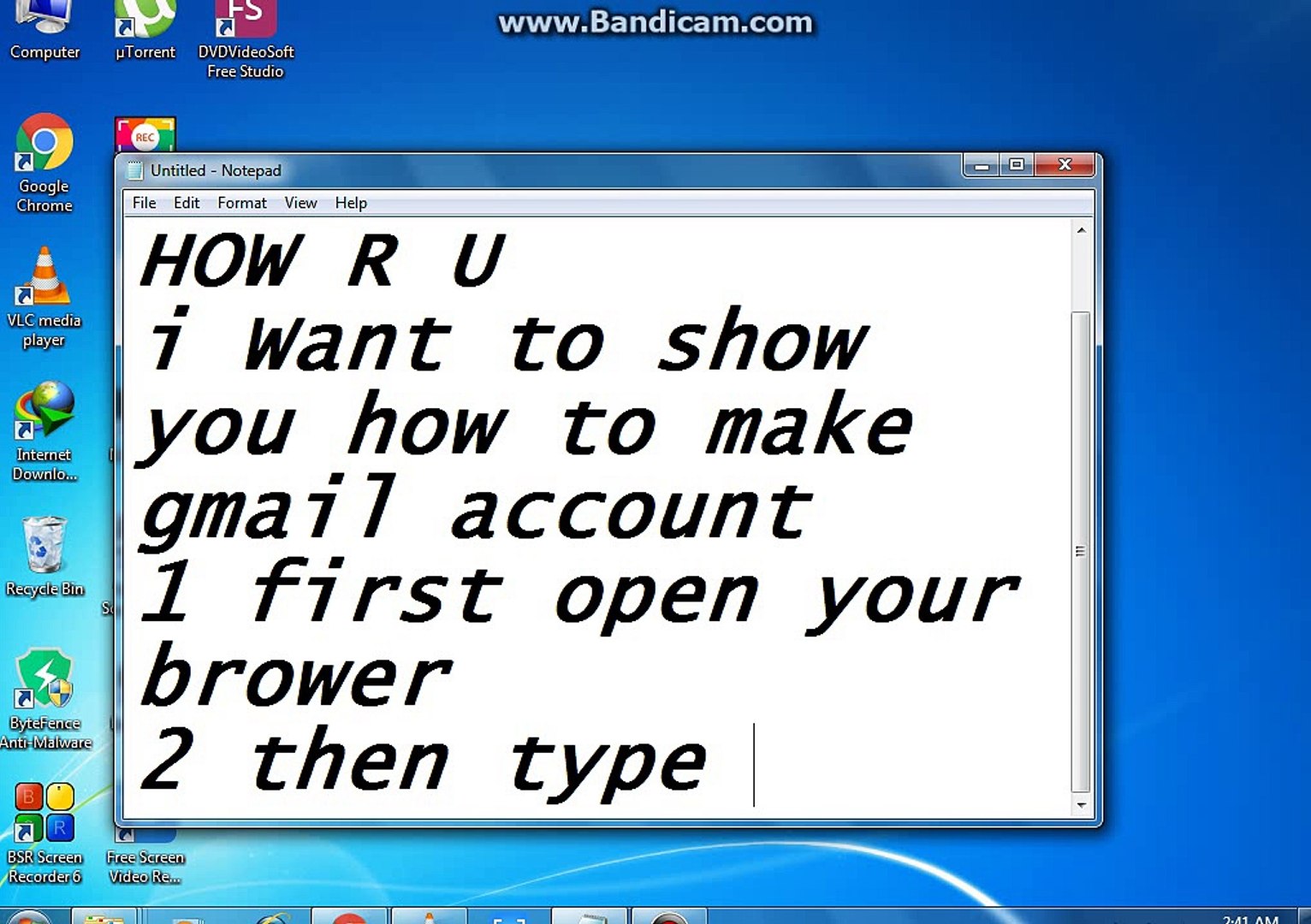 how to create gmail account