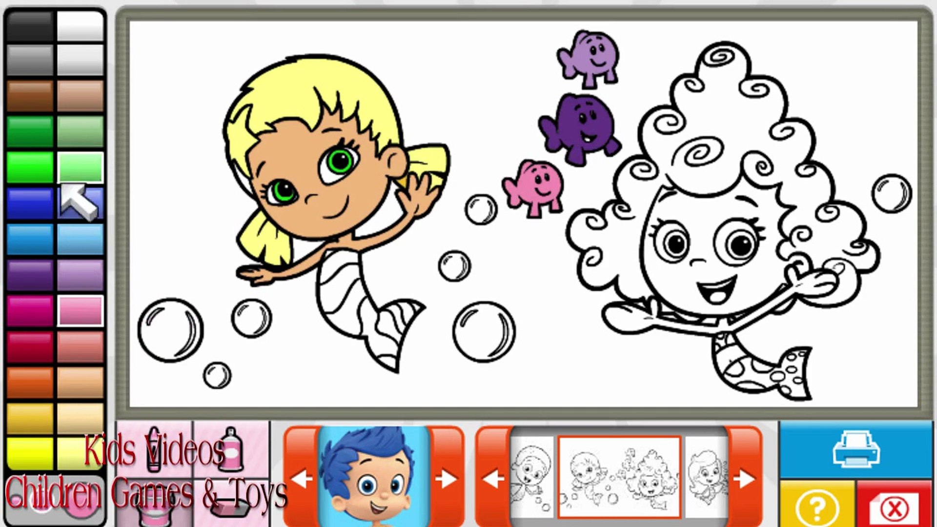 Bubble Guppies Full Coloring Book For Kids Painting Games Bubble Guppies Colouring Games Video Dailymotion