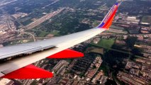 Landing At Houston William P. Hobby Airport (HOU)- Southwest Airlines (HD) (60FPS)
