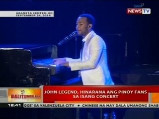 BT: John Legend, hinarana ang Pinoy fans sa isang concert