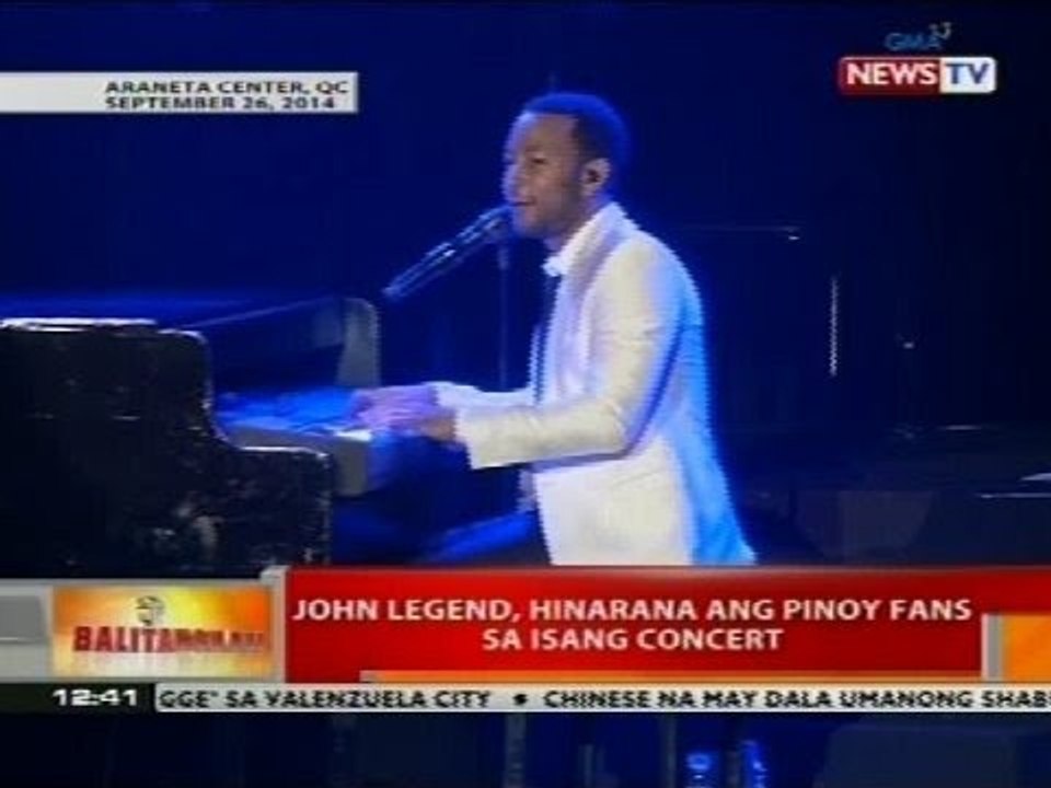 BT: John Legend, hinarana ang Pinoy fans sa isang concert