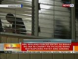 NBI: Walang forced entry sa bahay ng ina ni Cherry Pie Picach