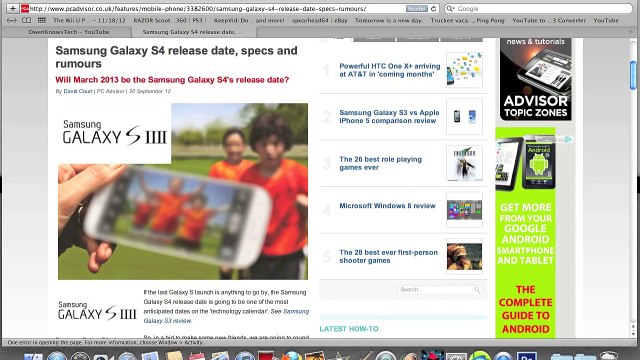 NEW Samsung Galaxy S4 First Look Specs and Features Release Date & Price 2012 S 4 Review