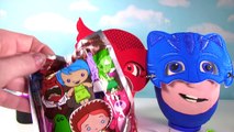 Huge PJ MASKS Play Doh Surprise Eggs! Disney Toys Blind Bags Owlette, Gekko & Catboy