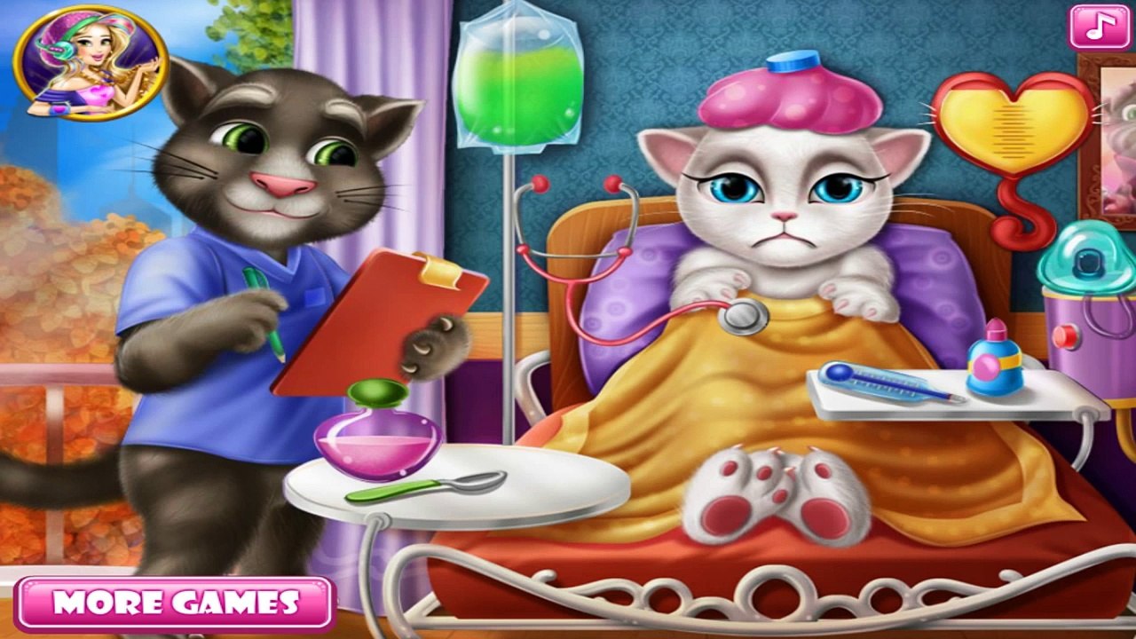 Talking Angela Flu Doctor - Cartoon Games For Kids