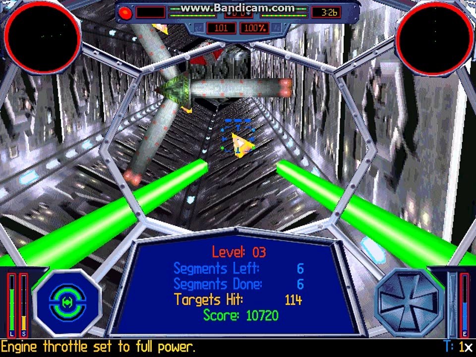 TIE Advanced Obstacle Course Simulation (Star Wars: TIE Fighter)