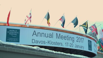 Donald Trump, muy presente en Davos