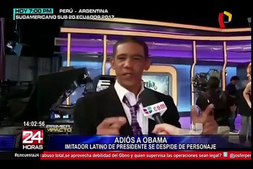 Imitador de Barack Obama también se despide de la Casa Blanca
