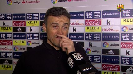 Luis Enrique: "Quiero destacar la solidez defensiva de todo el equipo"