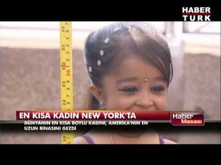 Dünyanın en kısa kadını New York'ta