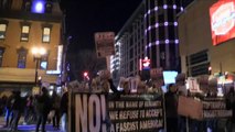 Protest erupts in Washington before Trump's inauguration