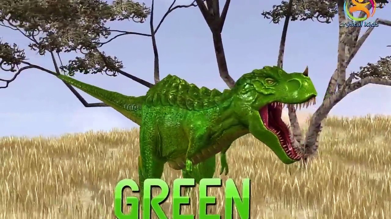 Learn Colors Dinosaurs Movies For Kids | Real Skin Dinosaurs Colours Songs For Preschool Children