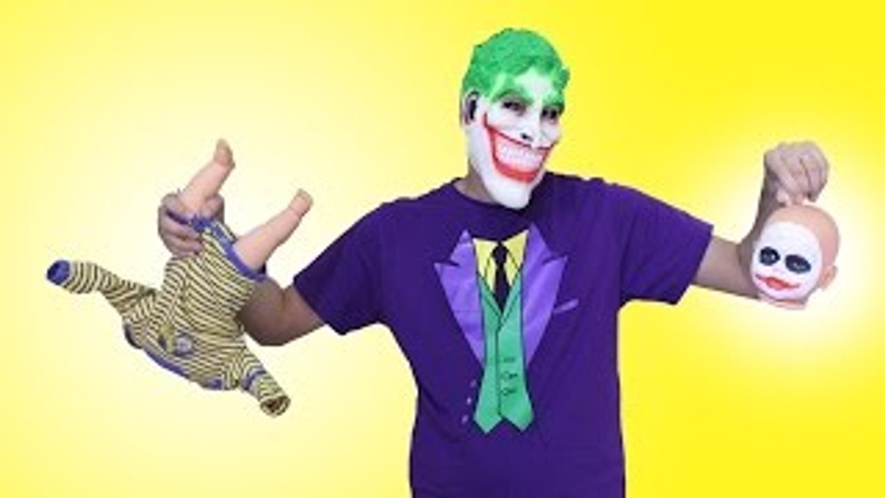 Joker Girl vs Joker vs Baby Joker Doll Prank! Baby Victoria Funny Fail in Real Life :)