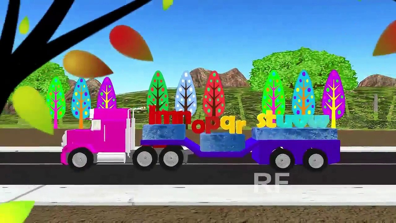 Alphabet Train | Train Nursery Rhymes for Kids | New HD Video Songs With Action