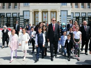 Cumhurbaşkanı Erdoğan çocukları misafir etti