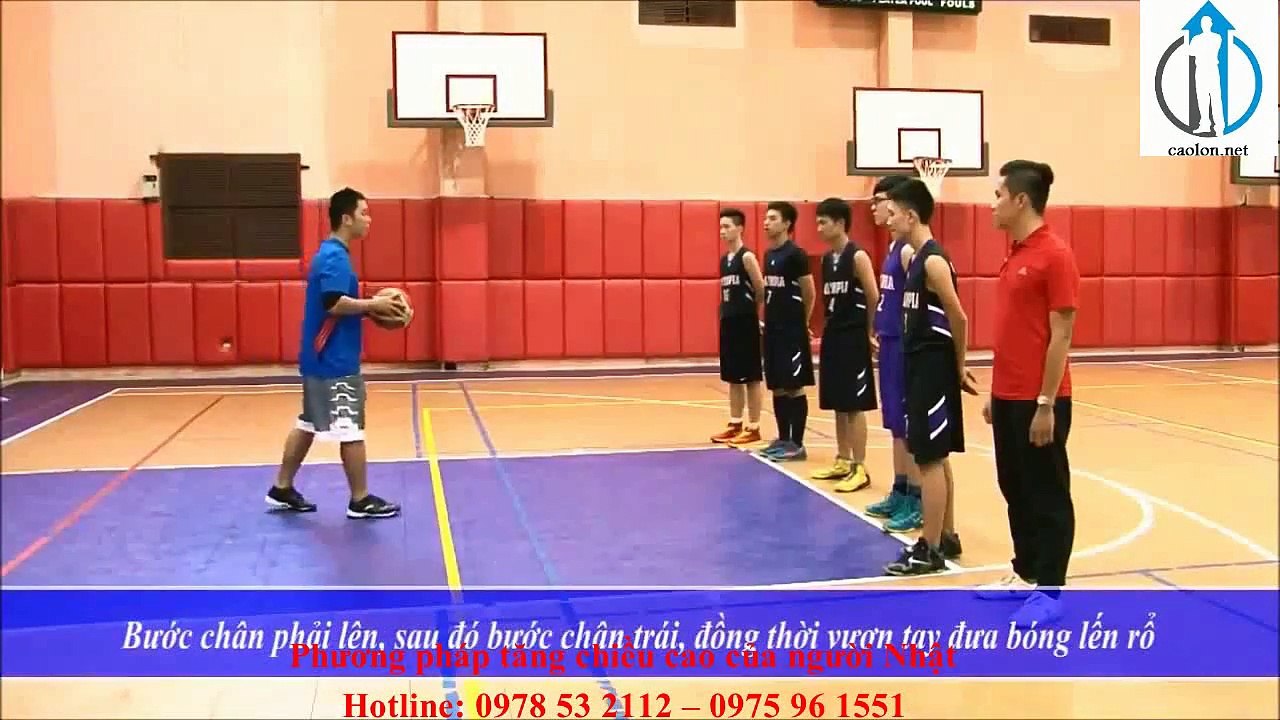 Bài tập tăng chiều cao với bóng rổ