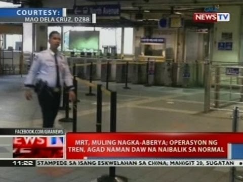 NTVL: MRT, muling nagka-aberya; operasyon ng tren, agad naman daw naibalik sa normal