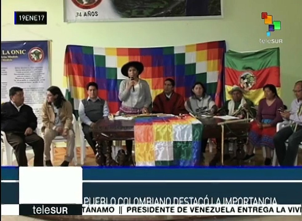 Colombia: indígenas respaldan implementación del proceso de paz