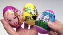 Peppa Pig Surprise Eggs Barbie Egg SpongeBob Huevos Sorpresa Toy Videos