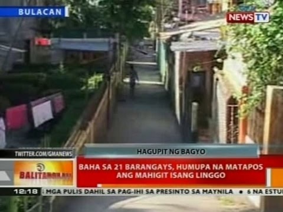 BT: Baha sa 21 barangays, humupa na matapos ang mahigit isang linggo