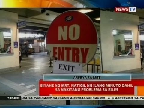 BT: Biyahe ng MRT, natigil ng ilang minuto dahil sa nakitang problema sa riles