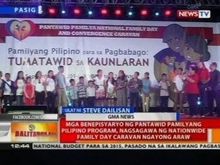 Mga benepisyaryo ng Pantawid Pamilyang Pilipino Program, nagsagawa ng nationwide family day caravan