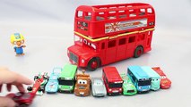 Disney Cars Trucks Haulers Car Carrier London Bus Tayo Bus Toy 캐리어카 뽀로로 꼬마버스 타요 장난감 YouTube